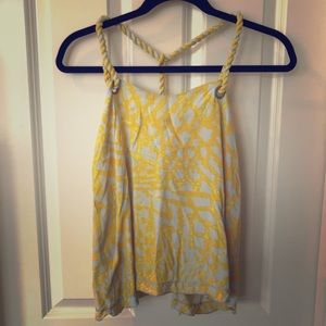 Rachel Roy yellow sleeveless top